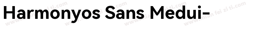 Harmonyos Sans Medui字体转换